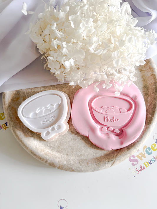 Pluto Dog Bowl Cookie Cutter & Stamp