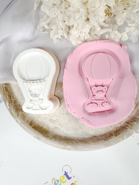 Teddy Bear Hot Air Balloon Cookie Cutter & Stamp