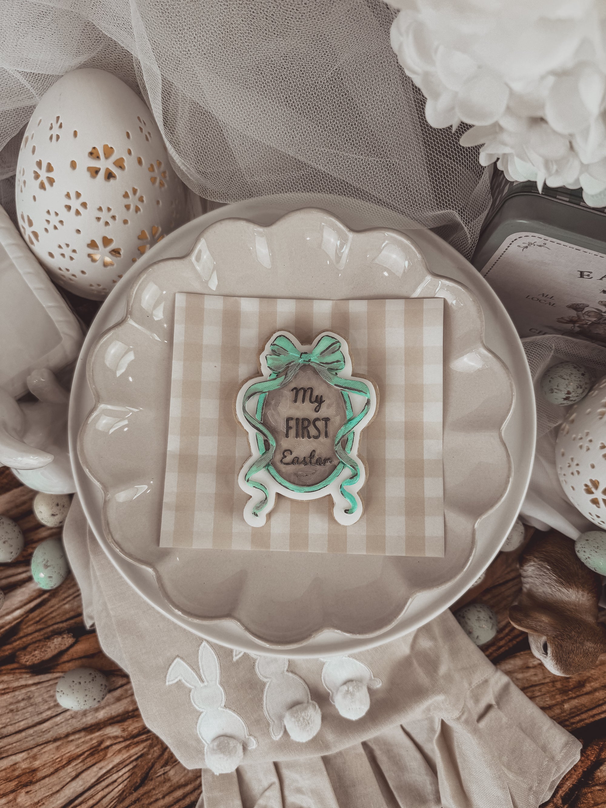 My First Easter Bow Frame Cookie Cutter &amp; Stamp