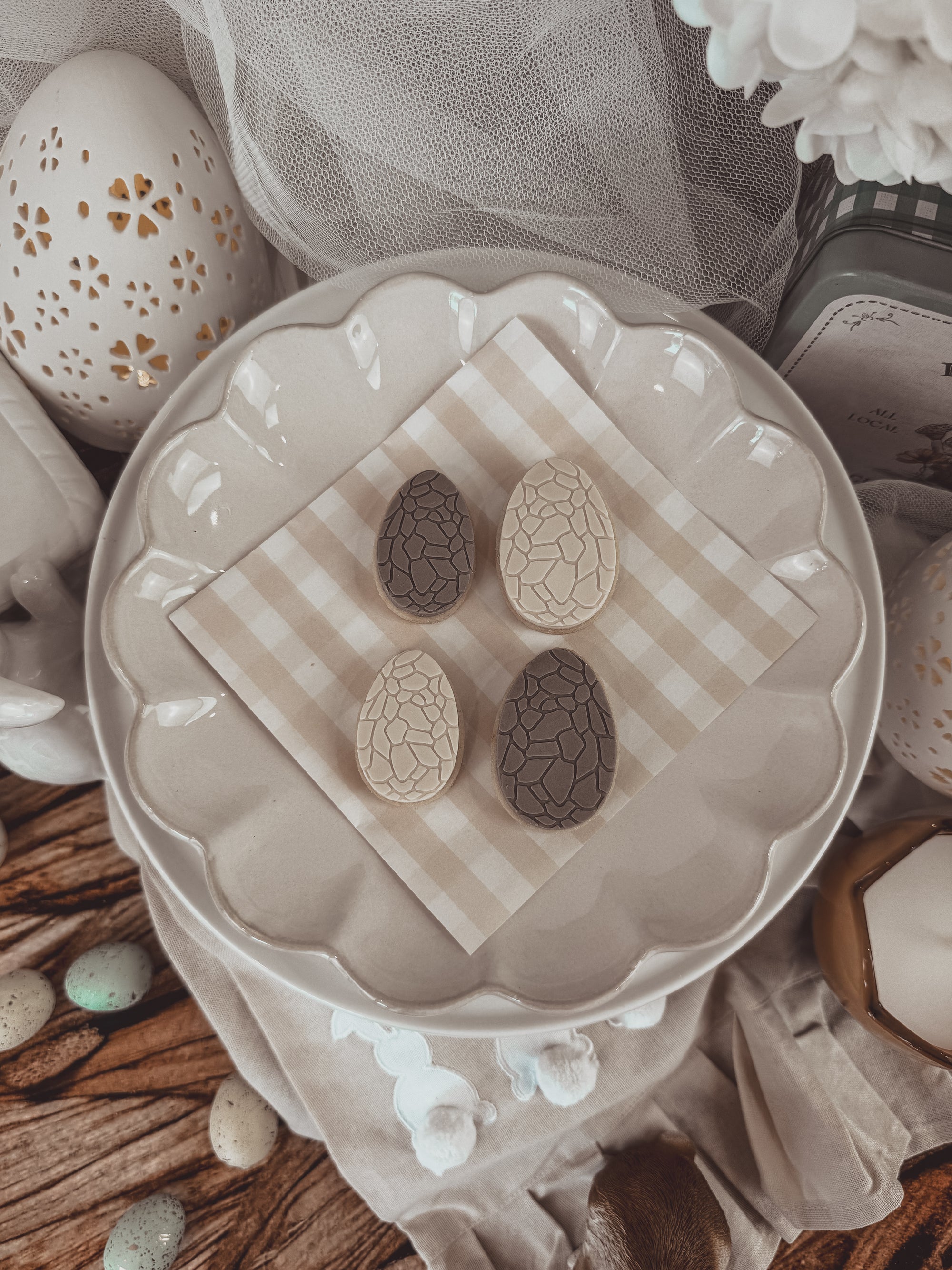 Chocolate Eggs Cookie Cutter &amp; Stamps