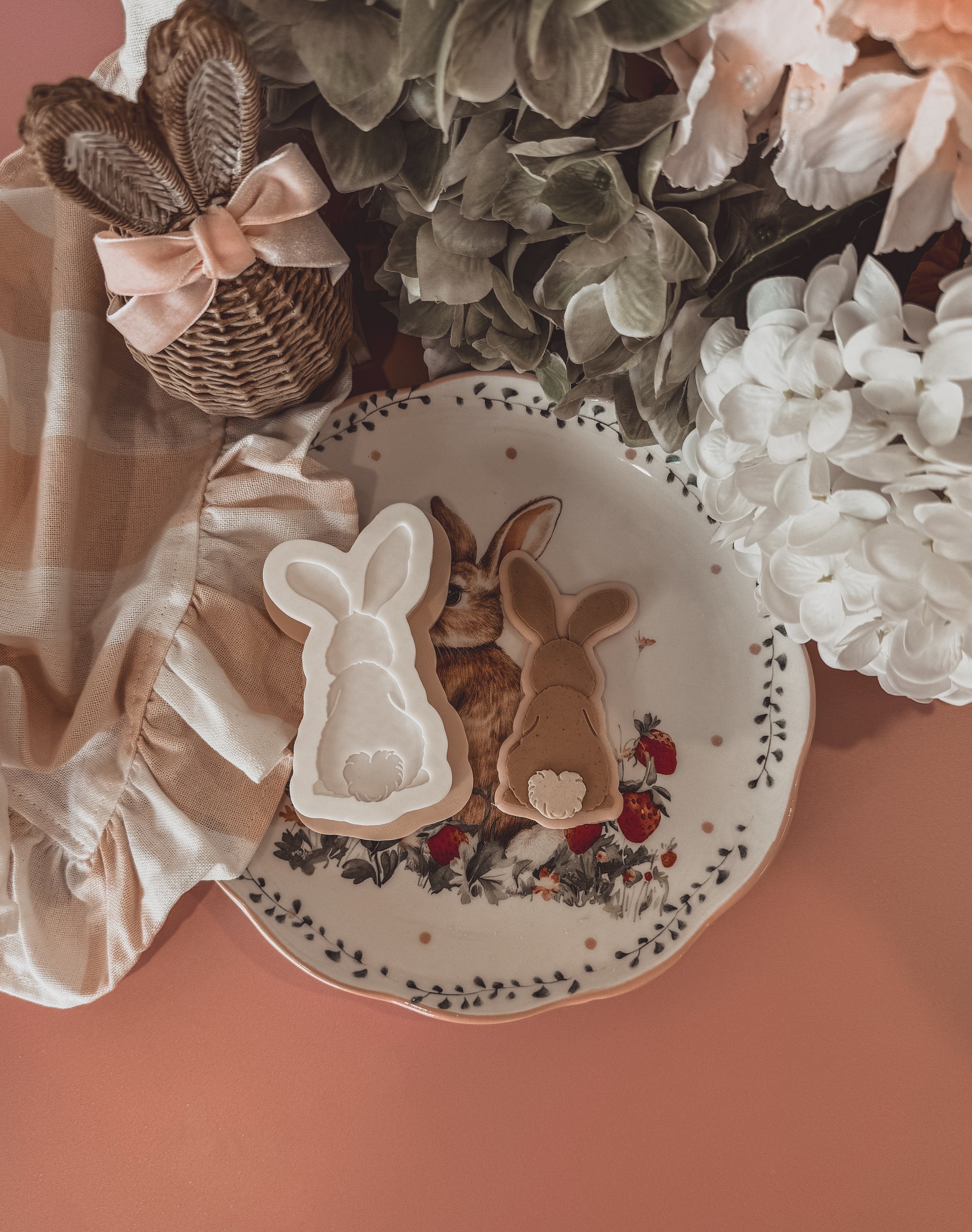 Plain Bunny Butt Cookie Cutter &amp; Stamp