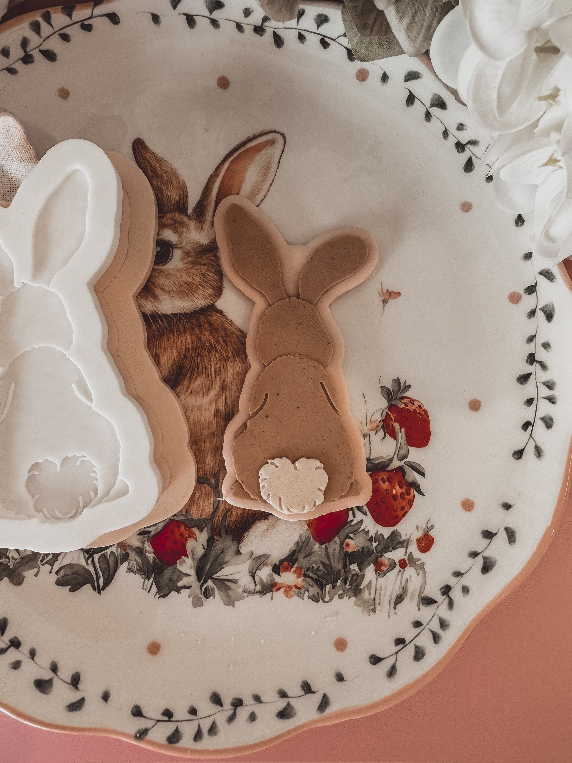 Plain Bunny Butt Cookie Cutter &amp; Stamp