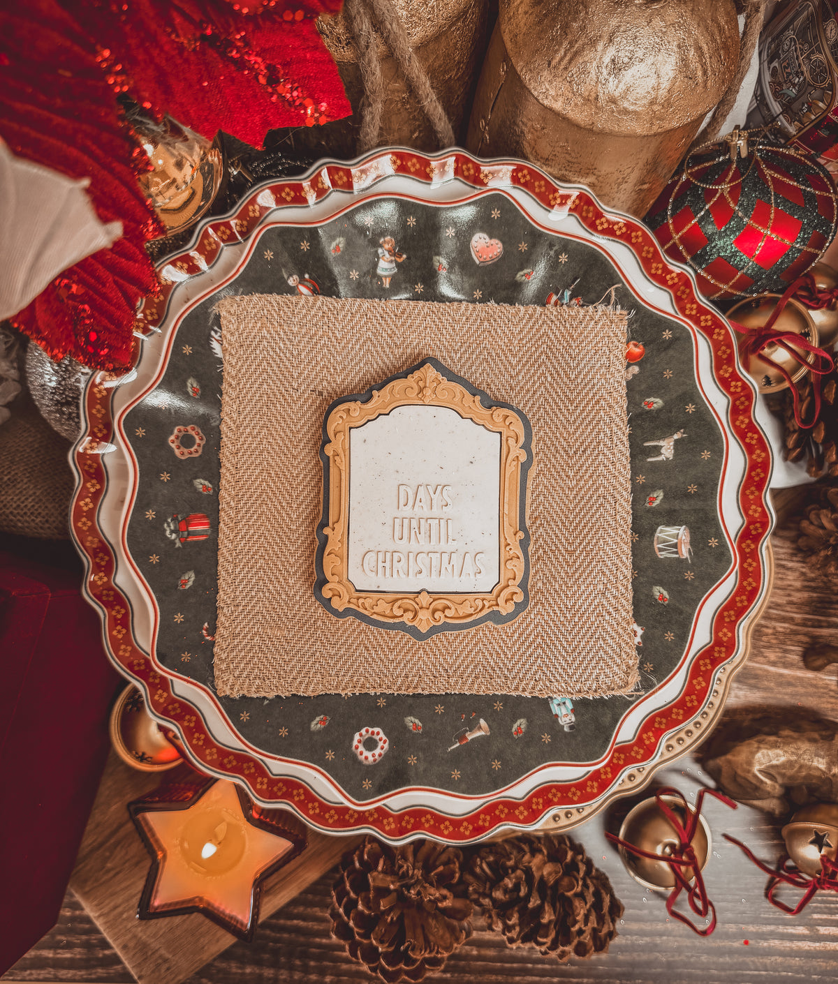 Days Until Christmas Countdown Cookie Cutter &amp; Stamp