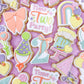TWO Rainbow Cake Cookie Cutter & Stamp