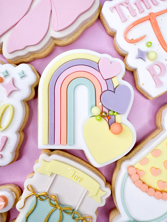 Heart Rainbow Cookie Cutter & Stamp