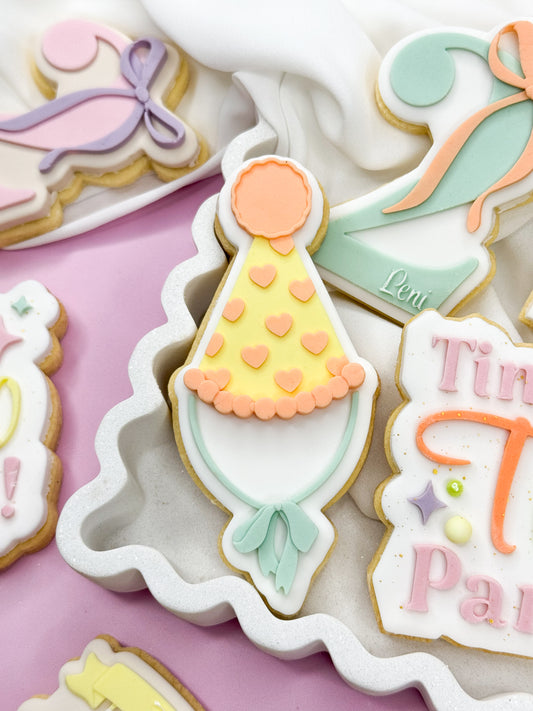 Heart Party Hat Cookie Cutter & Stamp