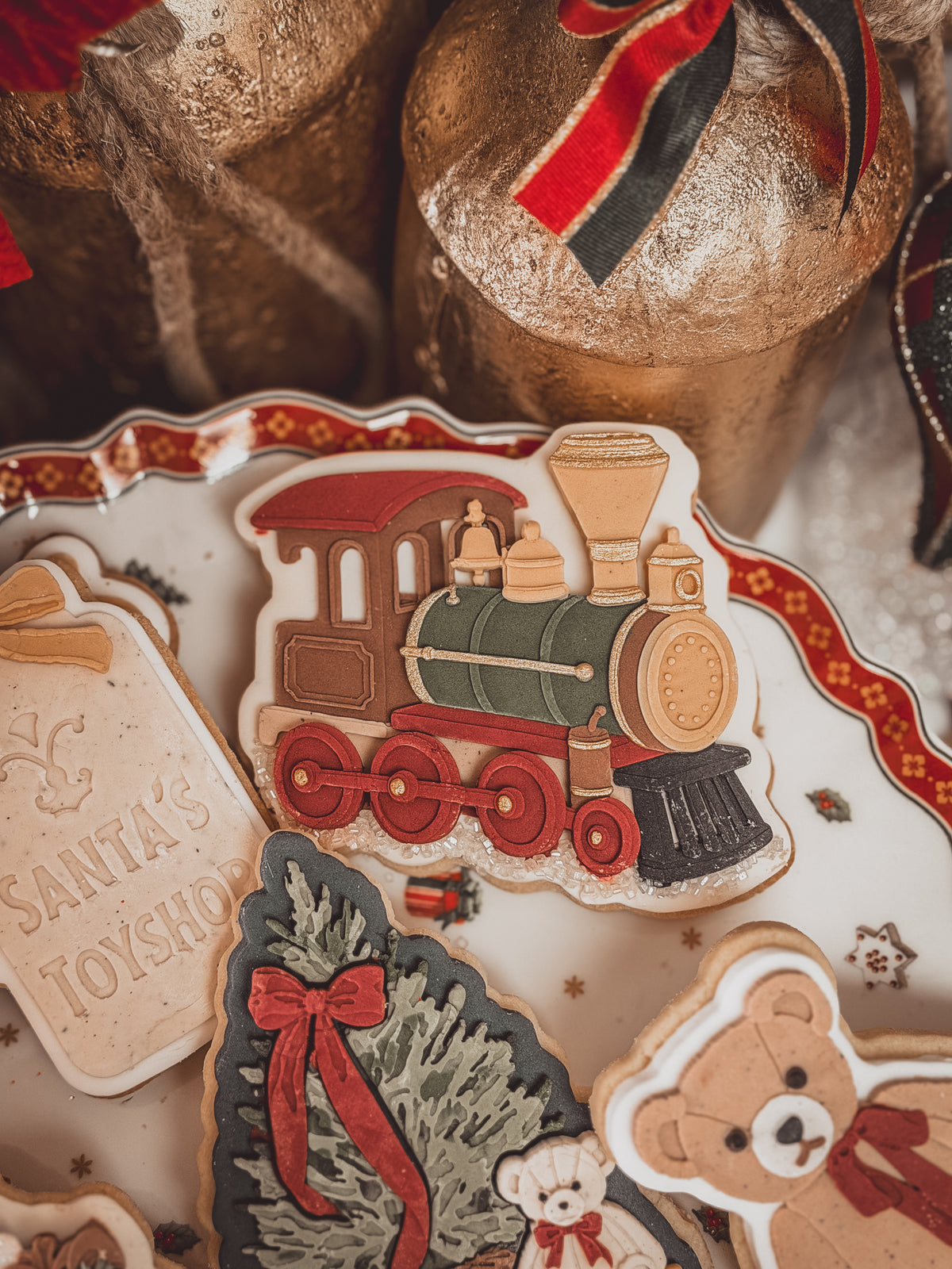 Vintage Toy Train Cookie Cutter &amp; Stamp