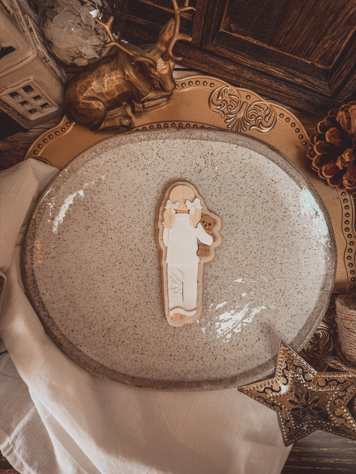 Little Girl Pyjamas Cookie Cutter &amp; Stamp