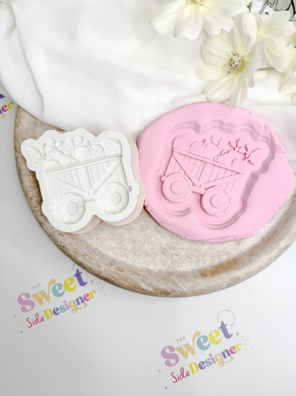 Cart Of Veggies Cookie Cutter & Stamp