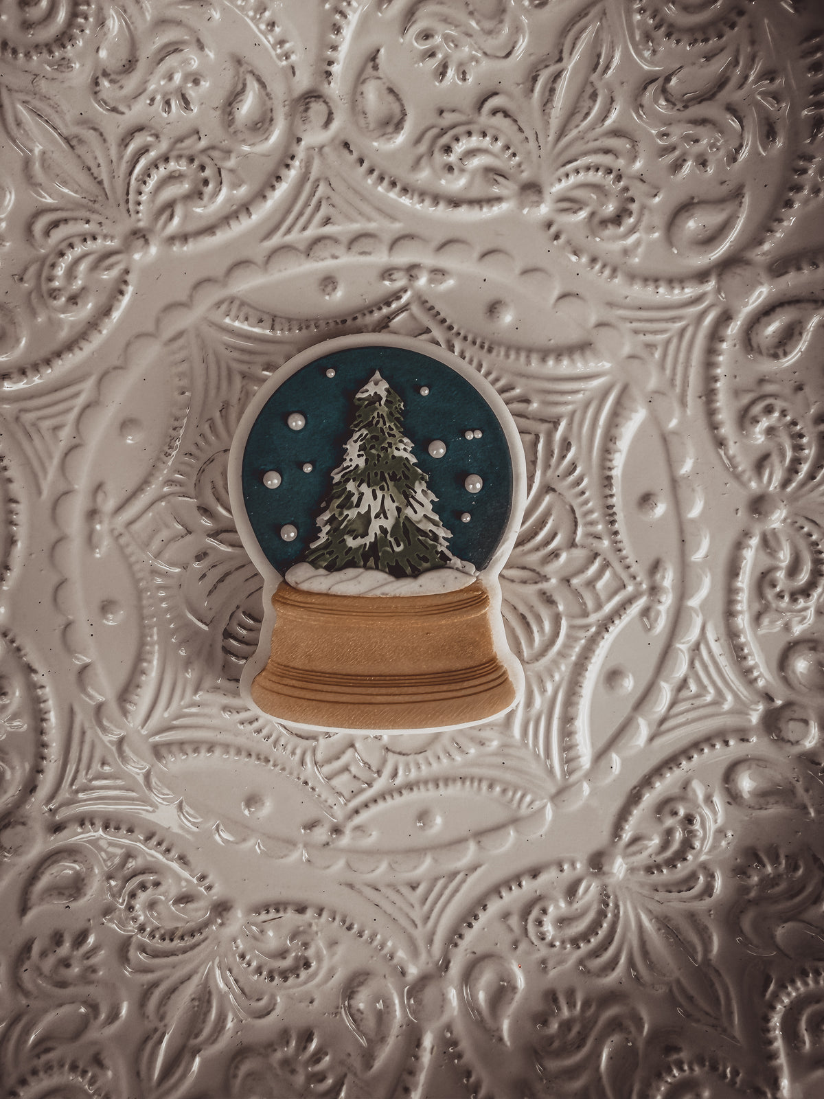 Norfolk Pine Snow Globe Cookie Cutter &amp; Stamp