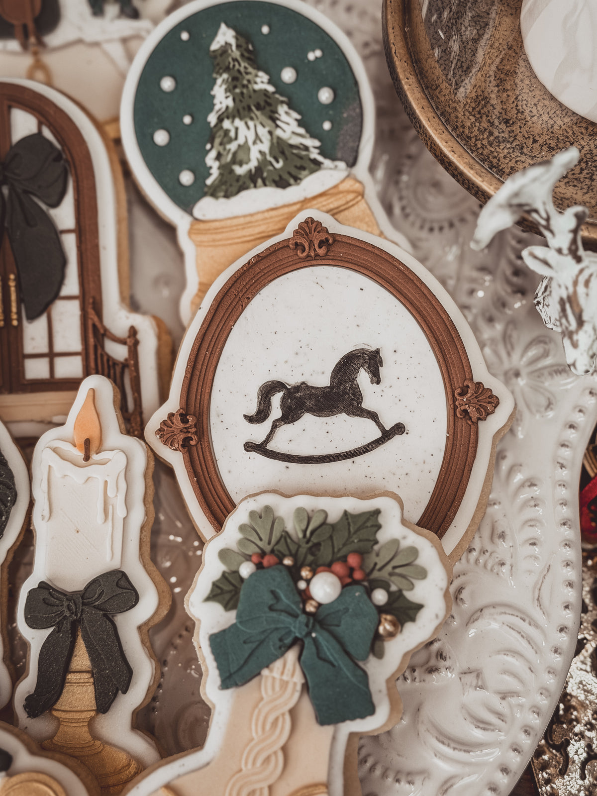 Rocking Horse Vintage Frame Cookie Cutter &amp; Stamp