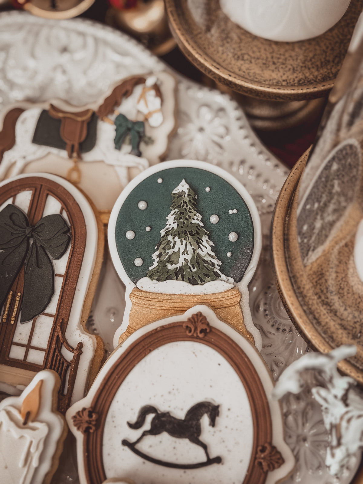 Norfolk Pine Snow Globe Cookie Cutter &amp; Stamp