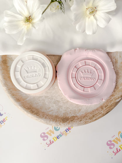 Casino Chip Cookie Cutter & Stamp