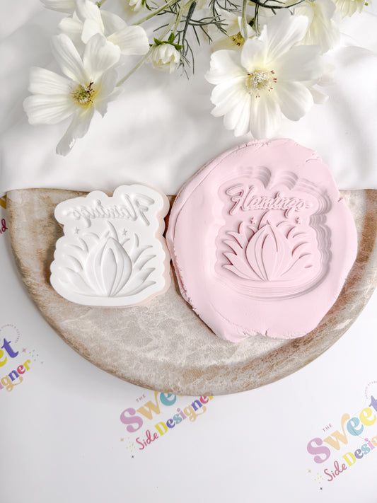 Pink Flamingo Cookie Cutter & Stamp