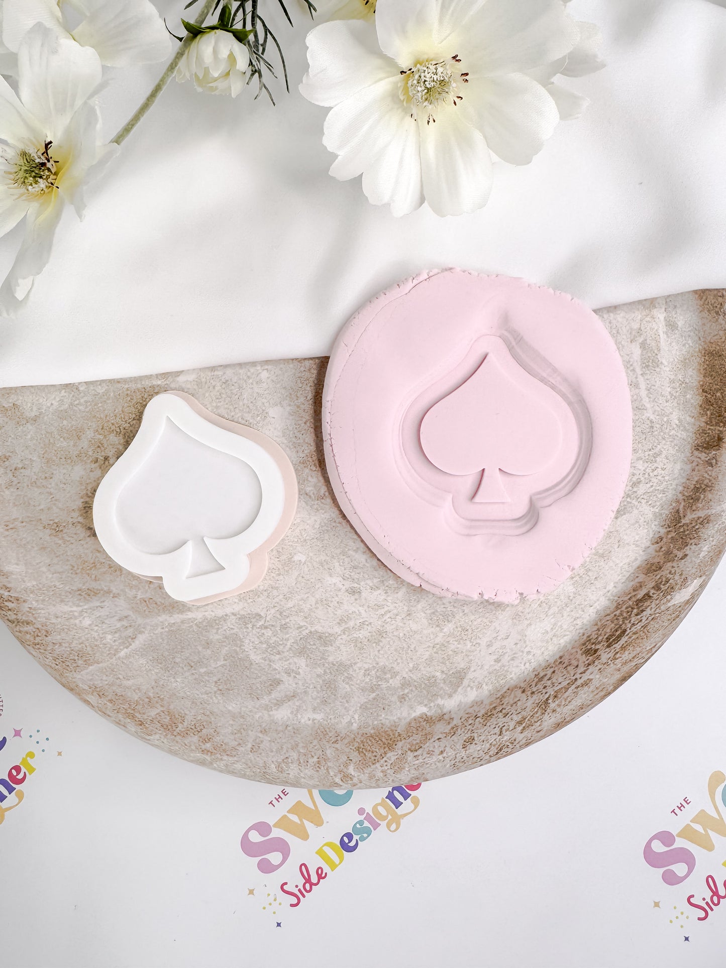 Spades Suit Cookie Cutter & Stamp