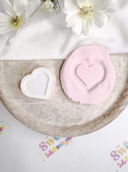 Heart Suit Symbol Cookie Cutter & Stamp