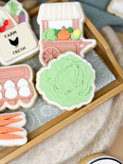 Cabbage Cookie Cutter & Stamp
