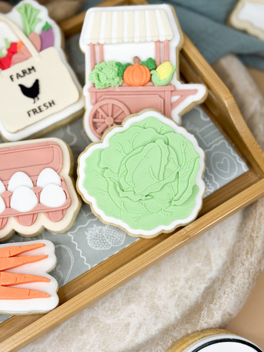 Cabbage Cookie Cutter & Stamp