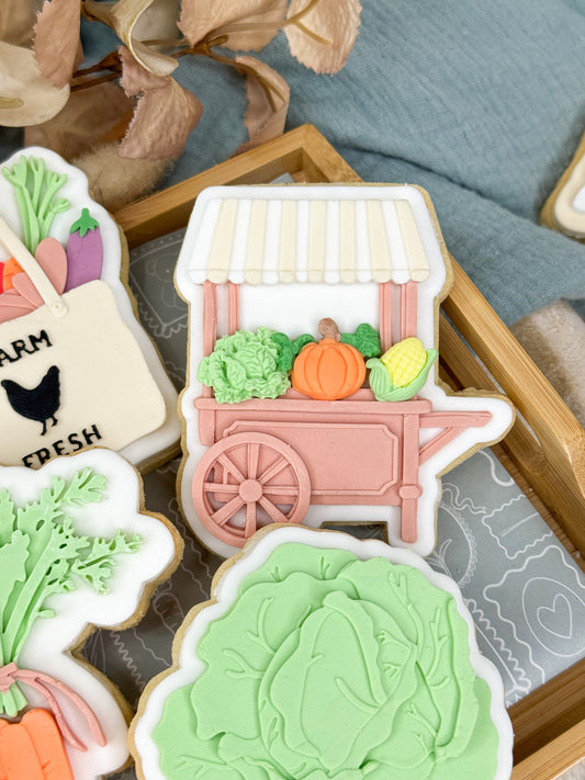 Blank Cart Cookie Cutter & Stamp