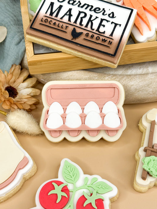 Egg Carton Cookie Cutter & Stamp