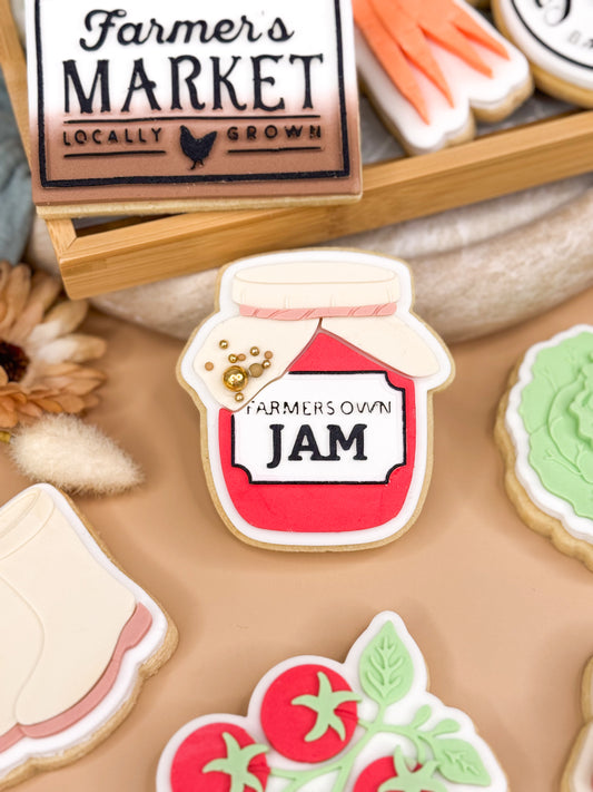Farmer's Own Jam Cookie Cutter & Stamp