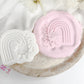 Rainbow With Florals Cookie Cutter & Stamp