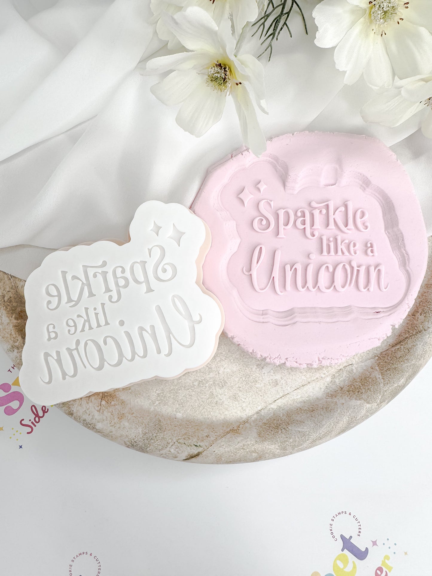 Sparkle Like A Unicorn Cookie Cutter & Stamp