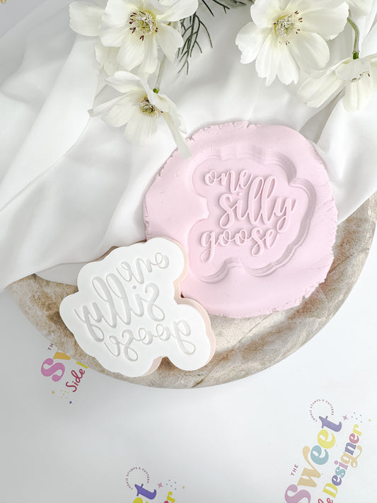 One Silly Goose Cookie Cutter & Stamp