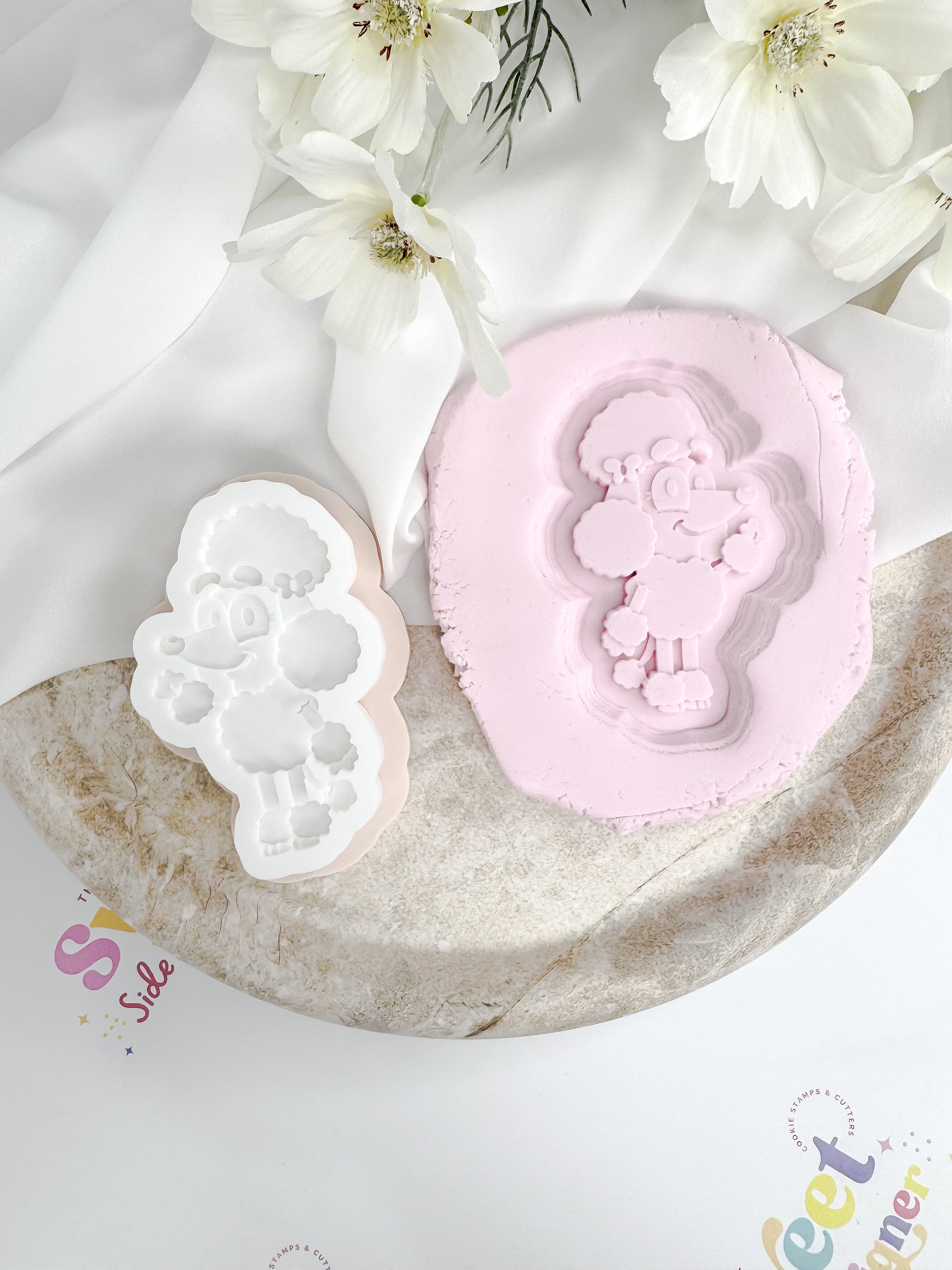 Happy Poodle Cookie Cutter &amp; Stamp