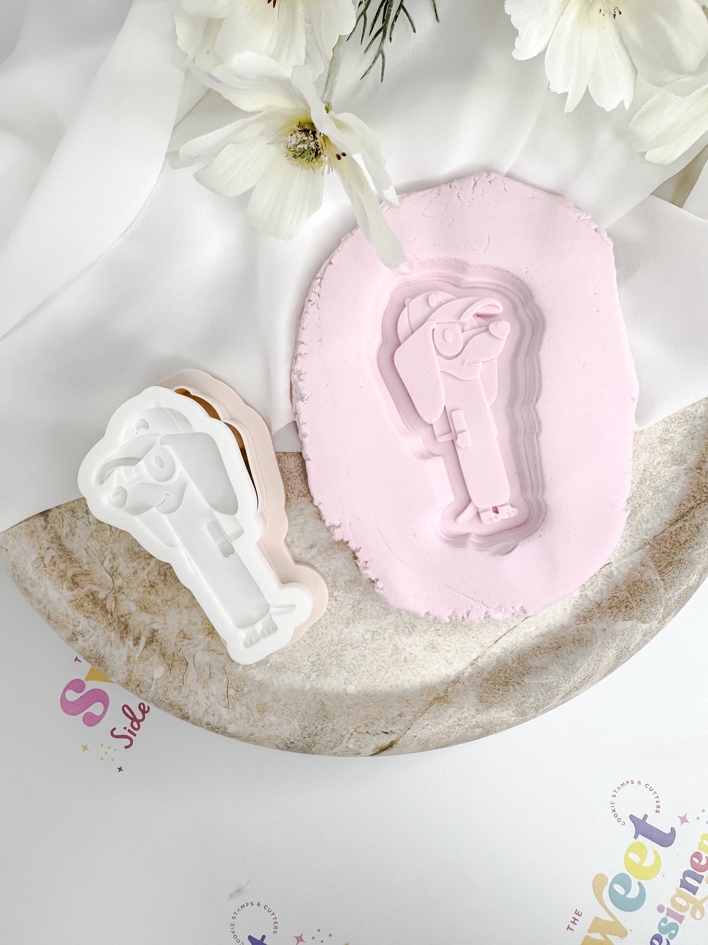 Happy Sausage Dog Cookie Cutter & Stamp