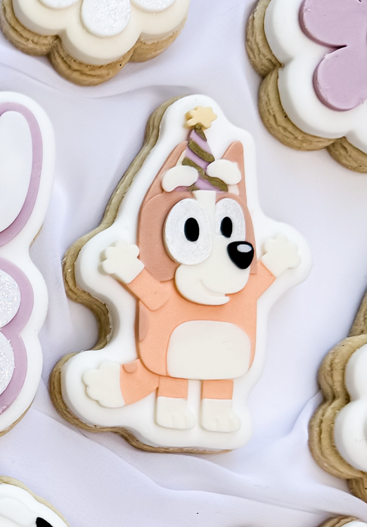 Orange Dog Party Cookie Cutter & Stamp