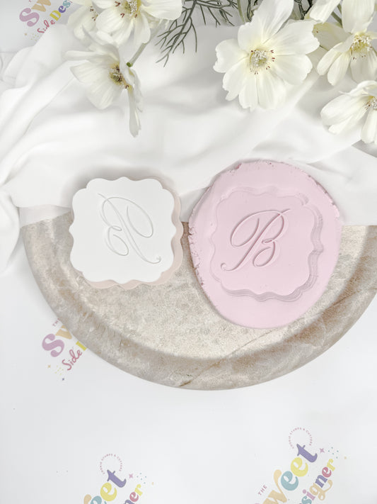 Scalloped B Cookie Cutter & Stamp