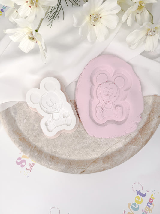 Baby Mickey Mouse Cookie Cutter & Stamp
