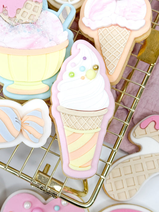 Soft Serve Ice-Cream Cookie Cutter & Stamp