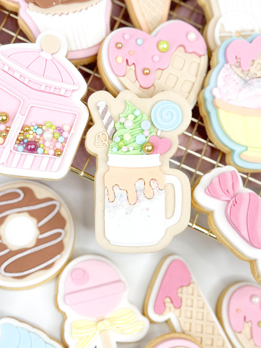 Milkshake Cookie Cutter & Stamp