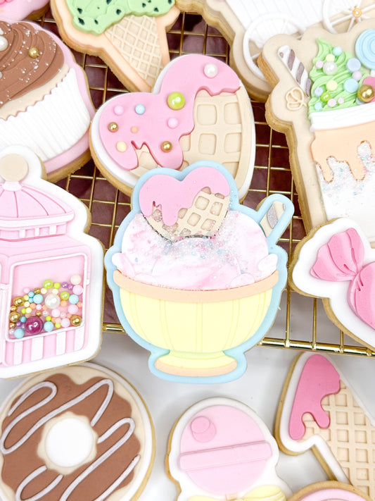 Ice-Cream Sundae Cookie Cutter & Stamp