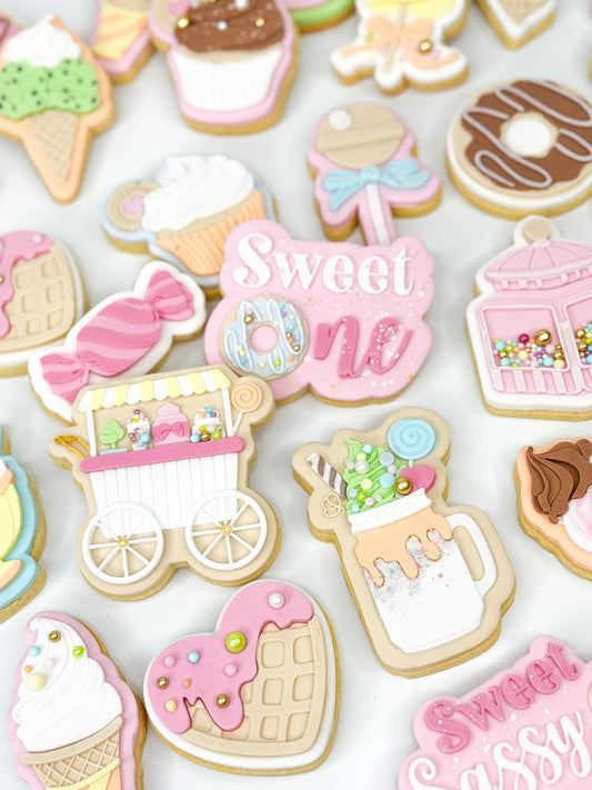 Waffle heart Drip Cookie Cutter & Stamp