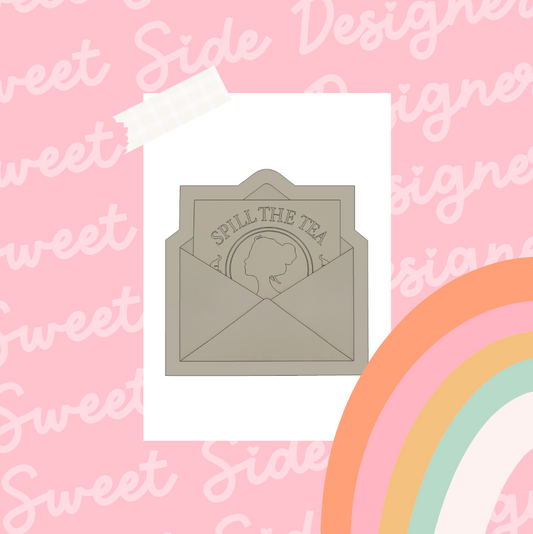 Bridgerton Letter In Envelope Text STL File