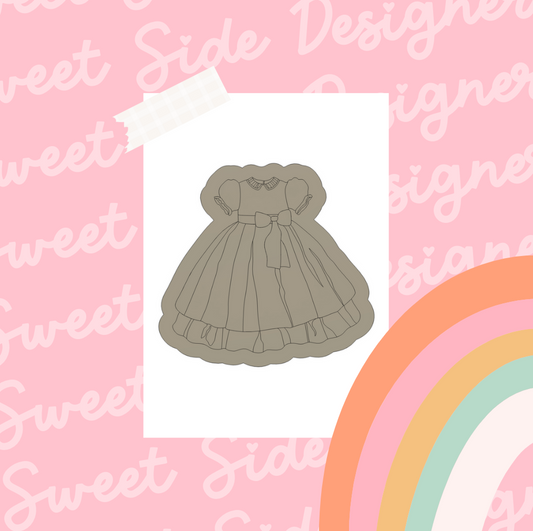 Baby Girl Baptism Gown Digital STL File