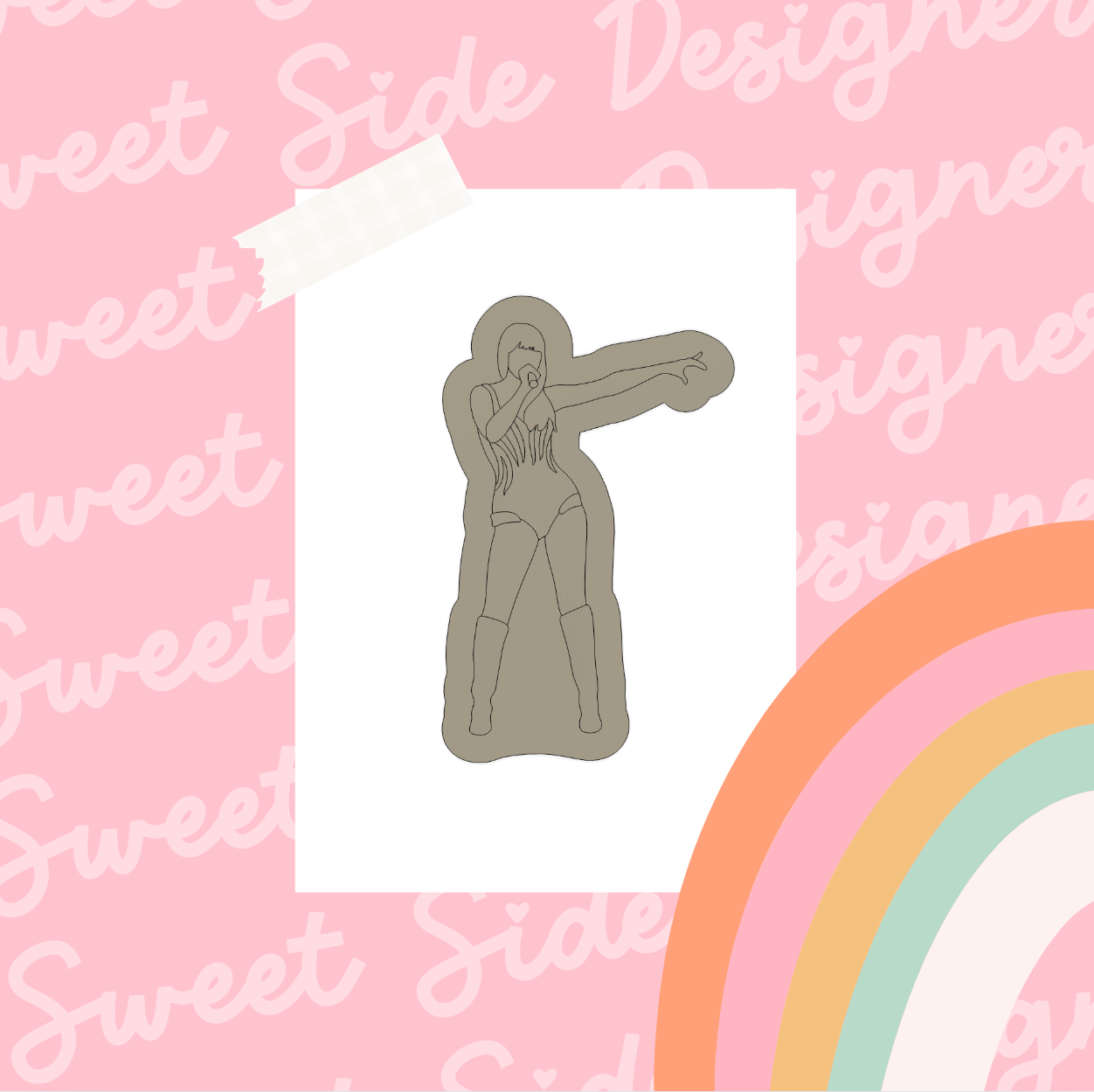 Taylor Swift Singing Digital STL File