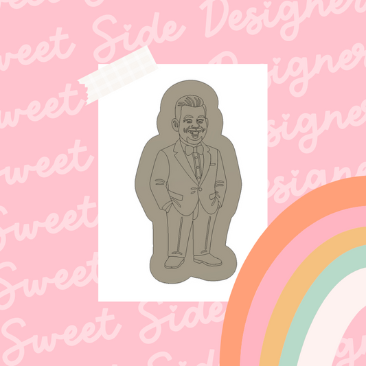 Casino Man Suit Cookie Cutter & Stamp