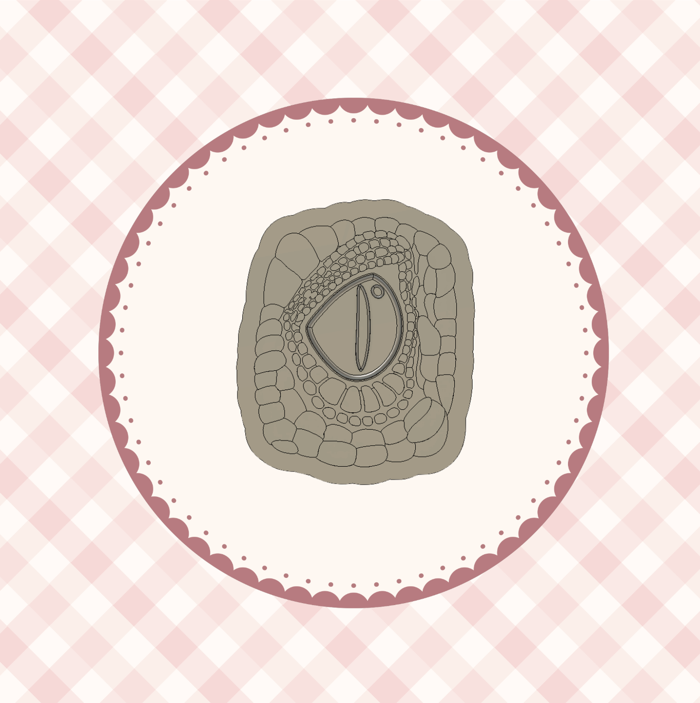 Dino Eye Cookie Cutter &amp; Stamp