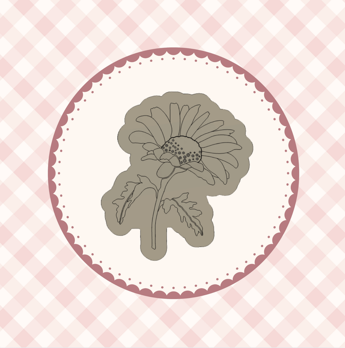 Daisy Cookie Cutter &amp; Stamp