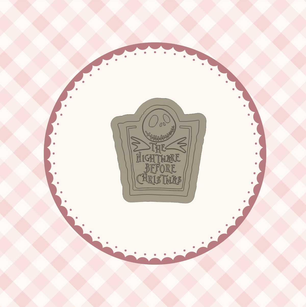 Scary ChristmasTombstone Cookie Cutter &amp; Stamp