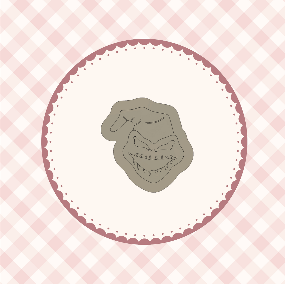 Creepy Christmas Family Face MINI Cookie Cutter &amp; Stamp Bundle