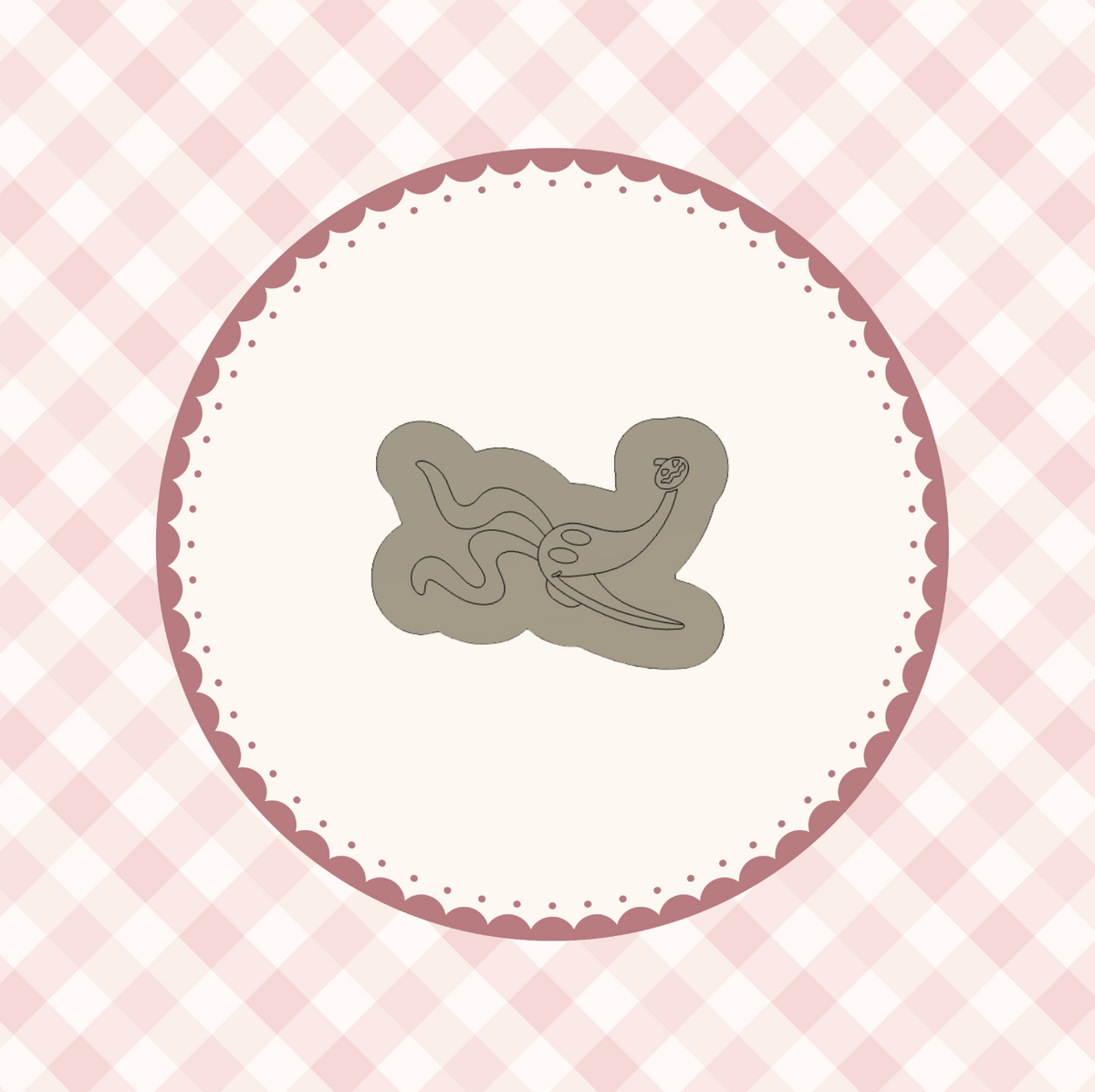 Creepy Christmas Family Face MINI Cookie Cutter &amp; Stamp Bundle