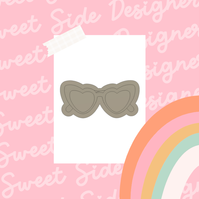 Heart Glasses Digtial STL File