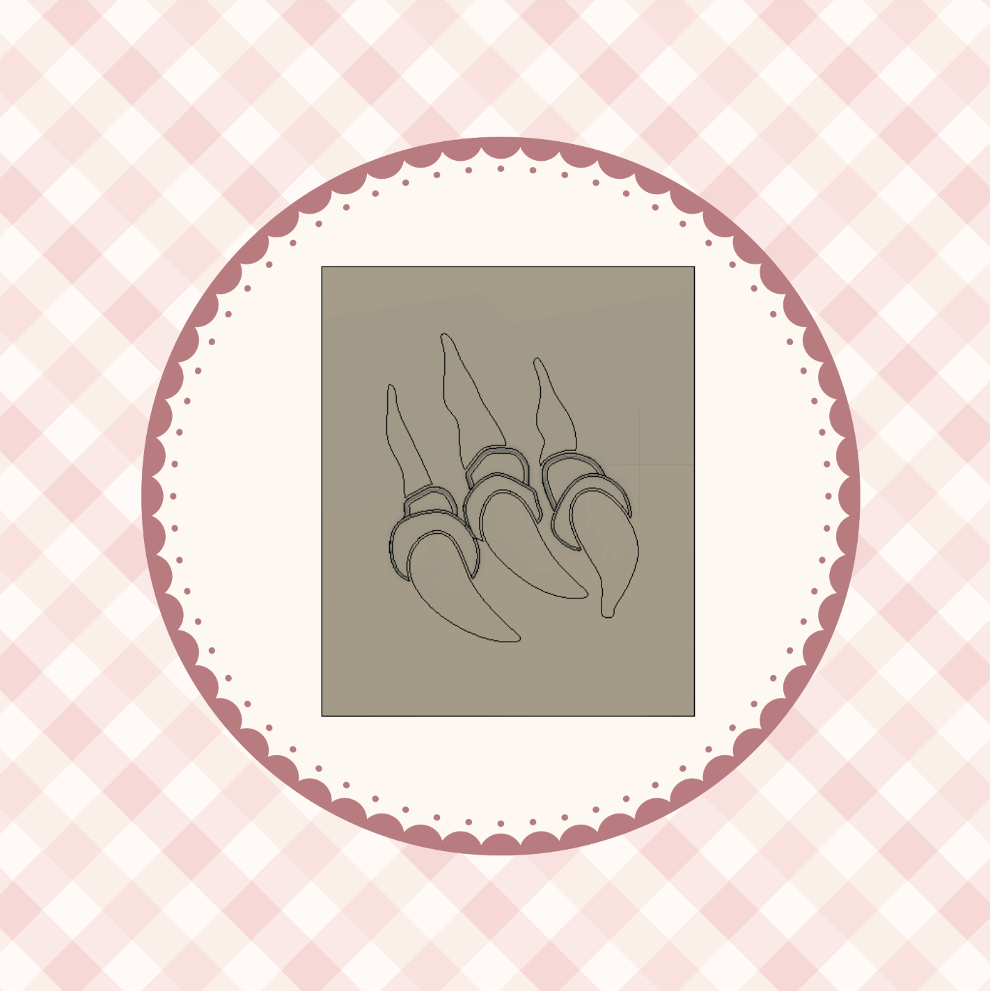 Dino Claws Cookie Cutter &amp; Stamp