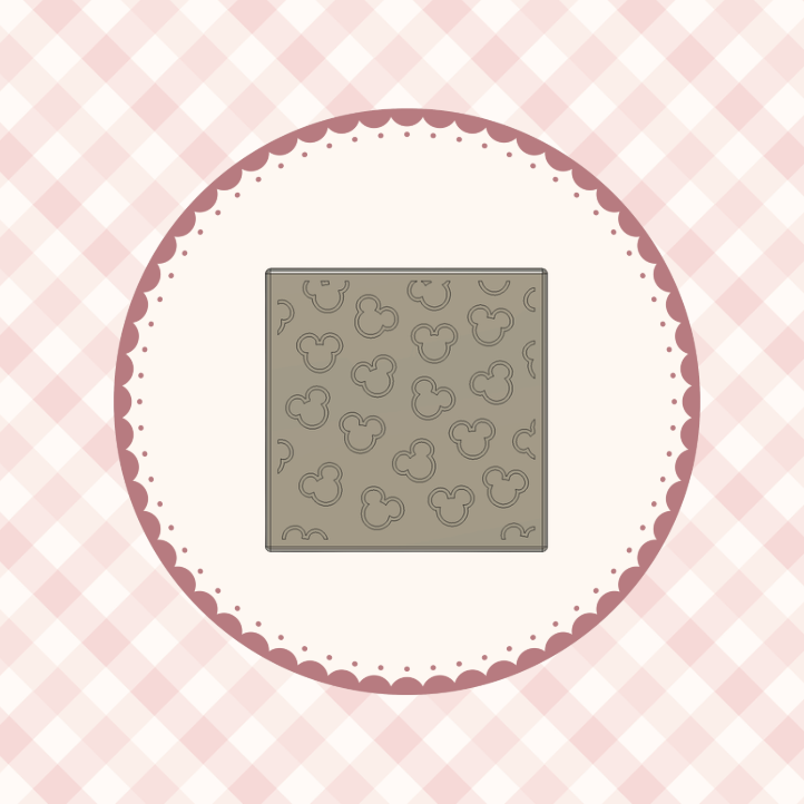 Mouse Head Texture Plate NEW