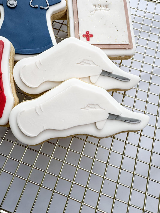 Surgeon Holding Scalpel Digital STL File